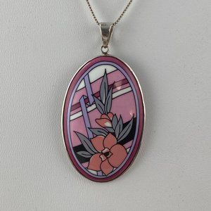 Vintage Michaela Frey Designer Floral Pendant